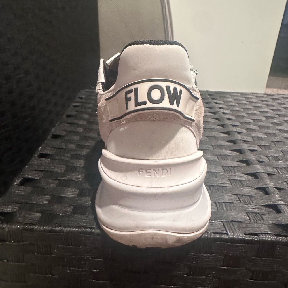 Fendi Flow White and Black Athletic Shoes - Picture 8 of 13